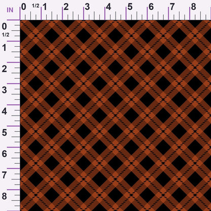 Harvest Tartan Pattern 16 Minky Fabric