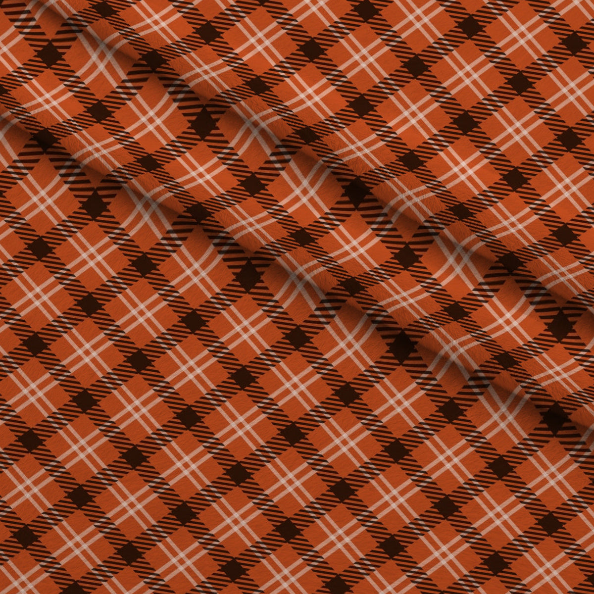 Harvest Tartan Pattern 17 Minky Fabric