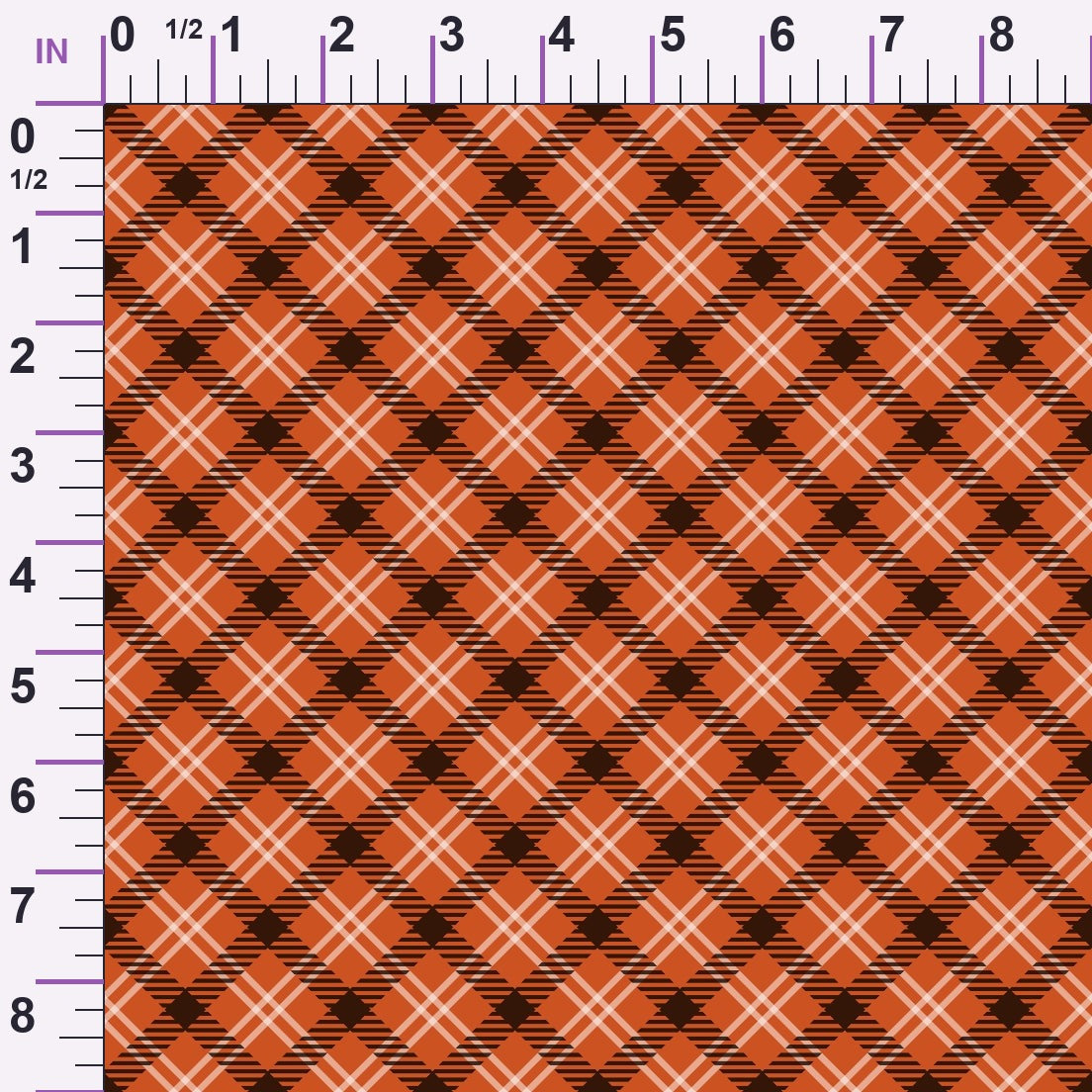 Harvest Tartan Pattern 17 Minky Fabric