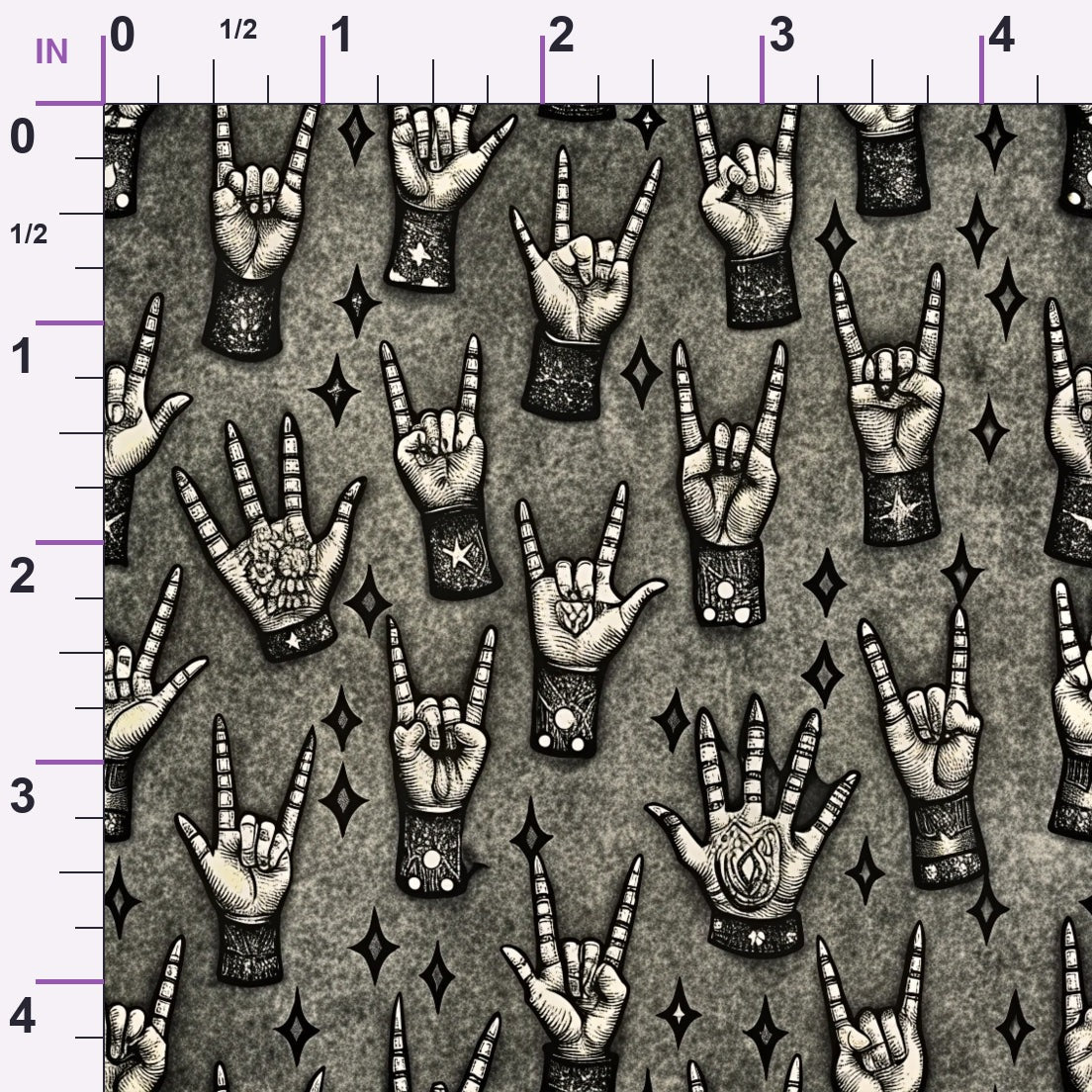Heavy Metal Pattern 6 Minky Fabric