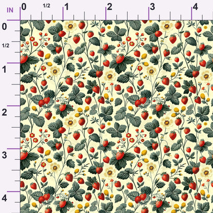 Heirloom Berry Patch Pattern 10 Minky Fabric