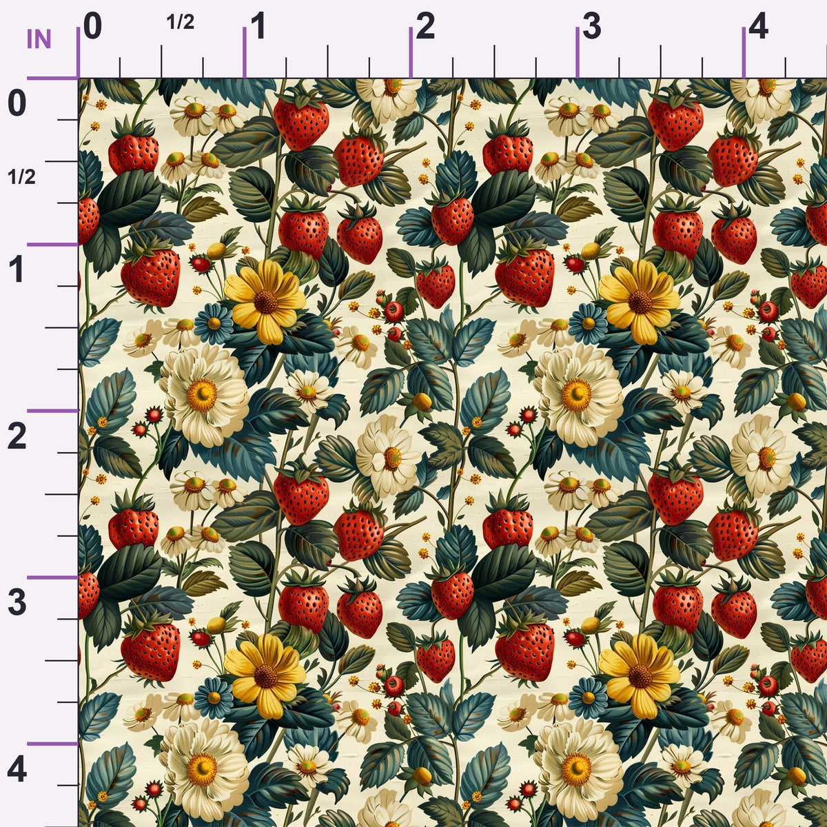 Heirloom Berry Patch Pattern 12 Minky Fabric