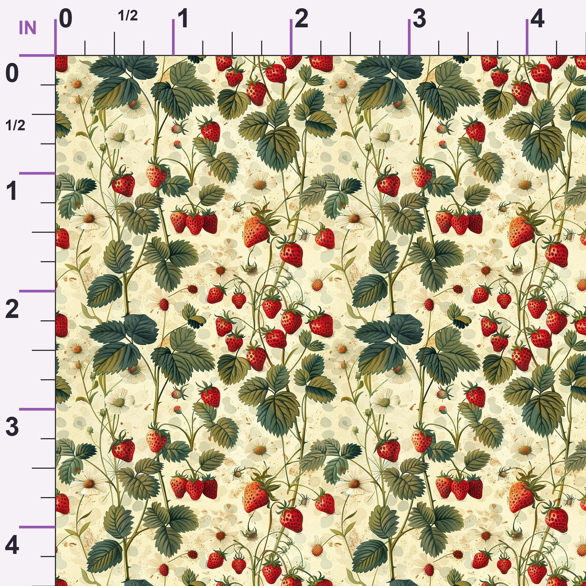 Heirloom Berry Patch Pattern 2 Minky Fabric