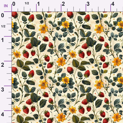 Heirloom Berry Patch Pattern 3 Minky Fabric