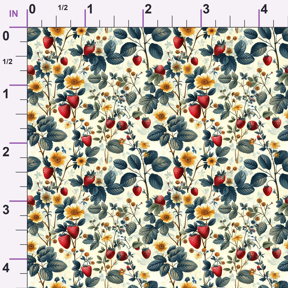 Heirloom Berry Patch Pattern 4 Minky Fabric
