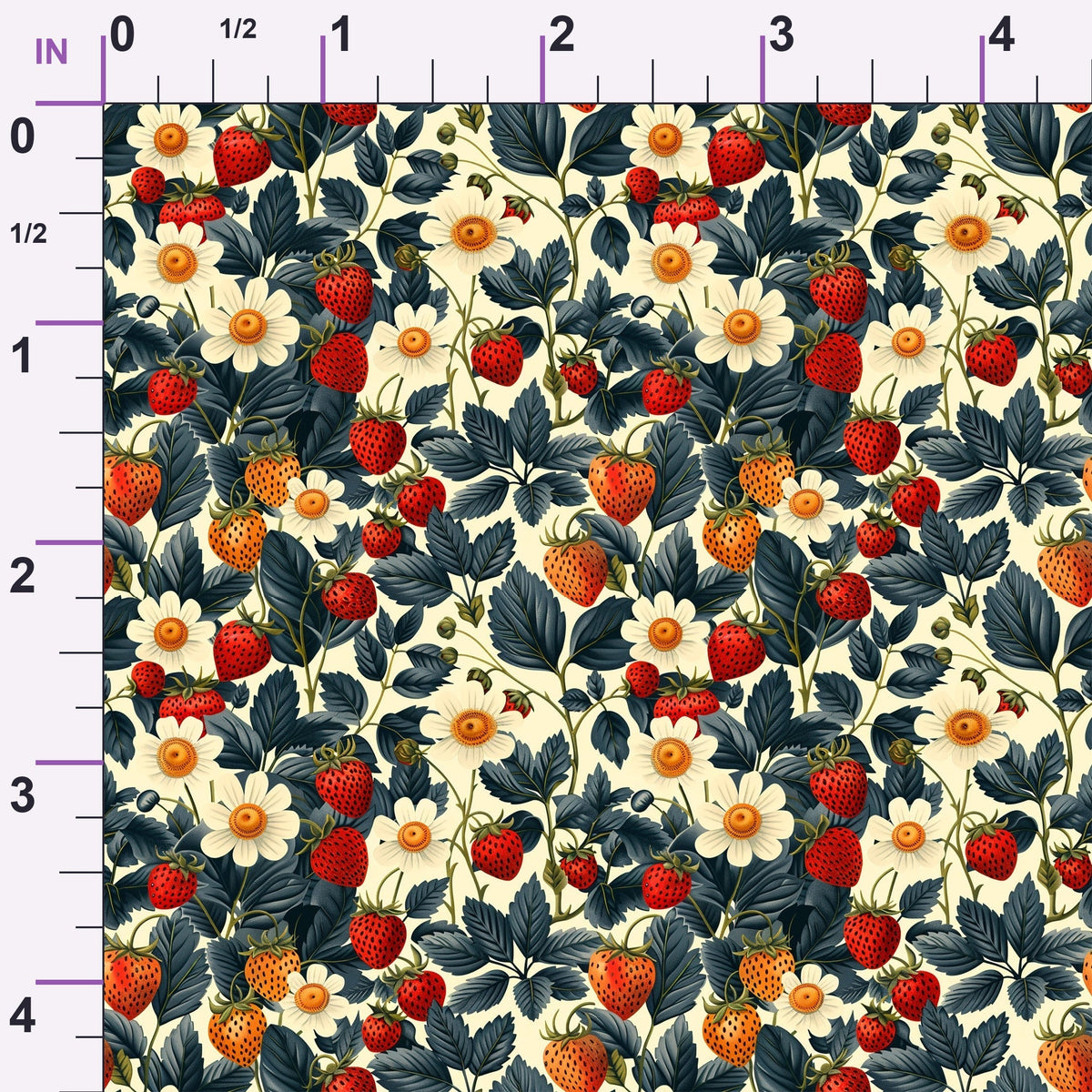 Heirloom Berry Patch Pattern 6 Minky Fabric