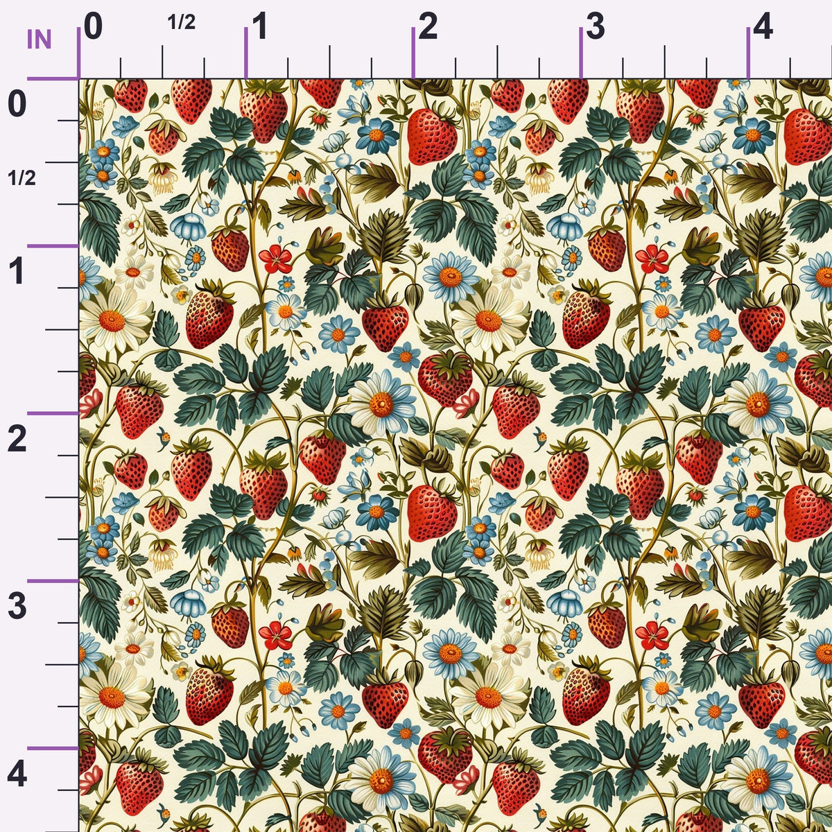 Heirloom Berry Patch Pattern 7 Minky Fabric