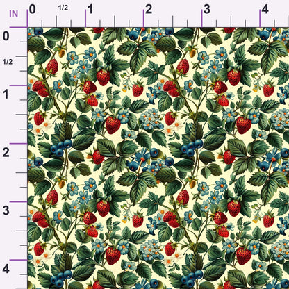 Heirloom Berry Patch Pattern 8 Minky Fabric