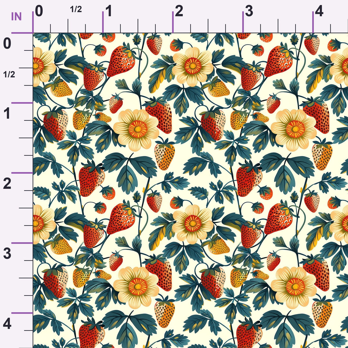 Heirloom Berry Patch Pattern 9 Minky Fabric