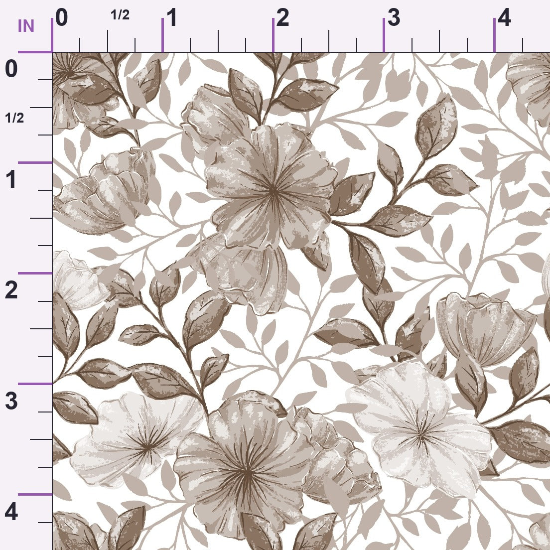 Heirloom Blooms Pattern 10 Minky Fabric