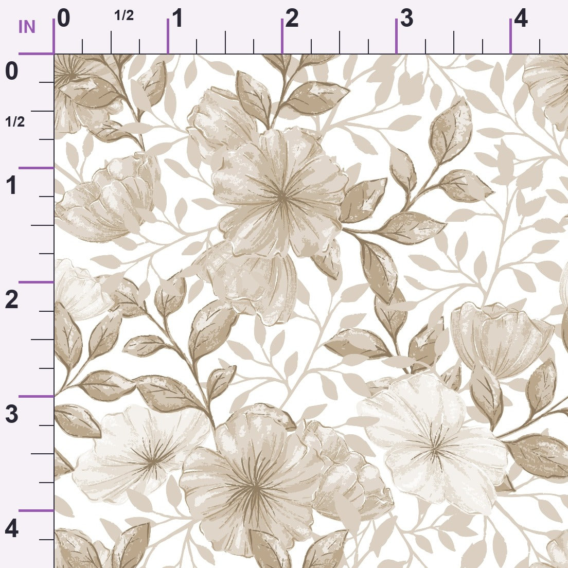 Heirloom Blooms Pattern 11 Minky Fabric