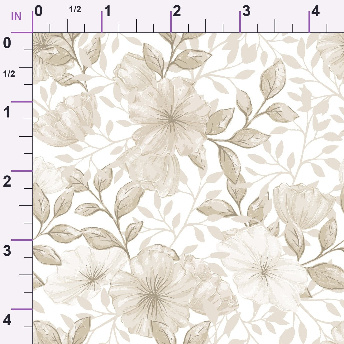 Heirloom Blooms Pattern 12 Minky Fabric