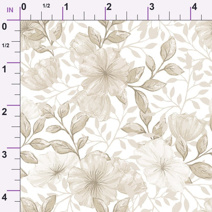 Heirloom Blooms Pattern 12 Minky Fabric