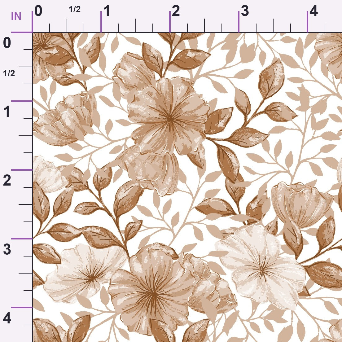 Heirloom Blooms Pattern 16 Minky Fabric