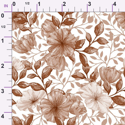 Heirloom Blooms Pattern 17 Minky Fabric