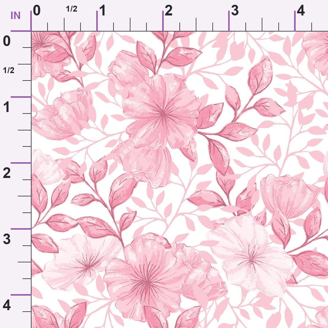 Heirloom Blooms Pattern 34 Minky Fabric