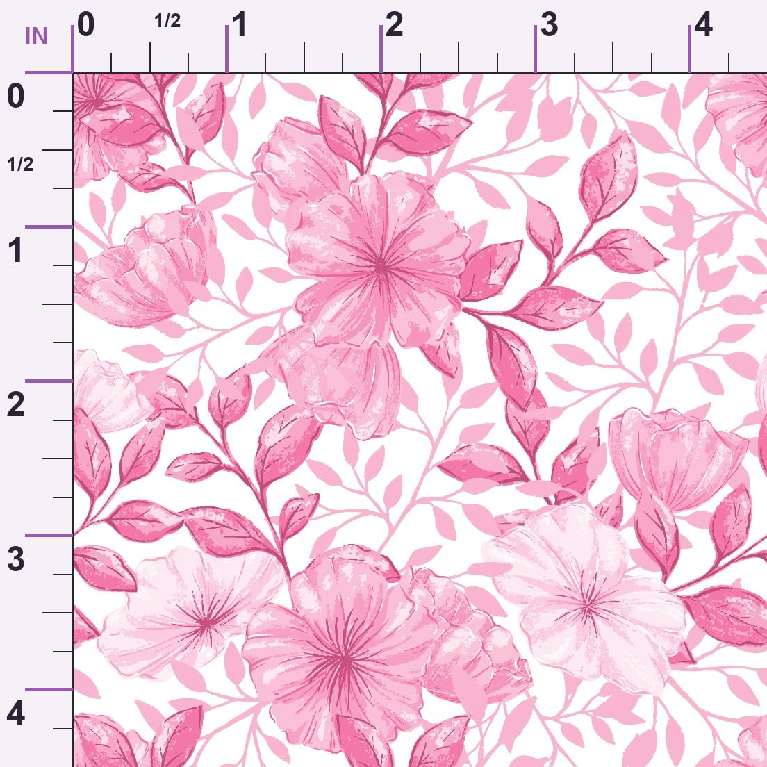 Heirloom Blooms Pattern 35 Minky Fabric
