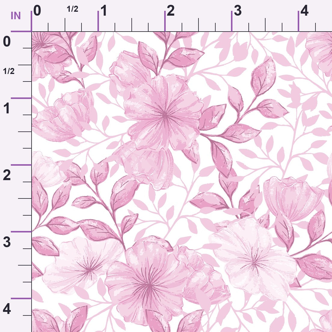 Heirloom Blooms Pattern 39 Minky Fabric
