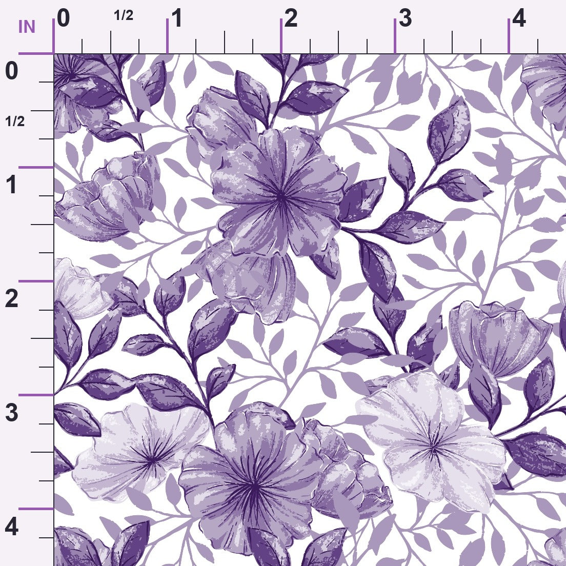 Heirloom Blooms Pattern 45 Minky Fabric