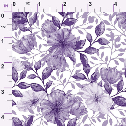 Heirloom Blooms Pattern 45 Minky Fabric