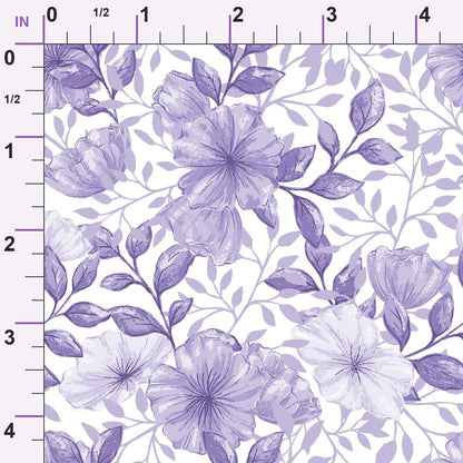 Heirloom Blooms Pattern 46 Minky Fabric