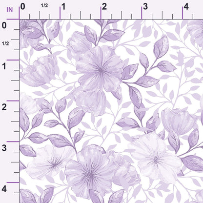 Heirloom Blooms Pattern 48 Minky Fabric