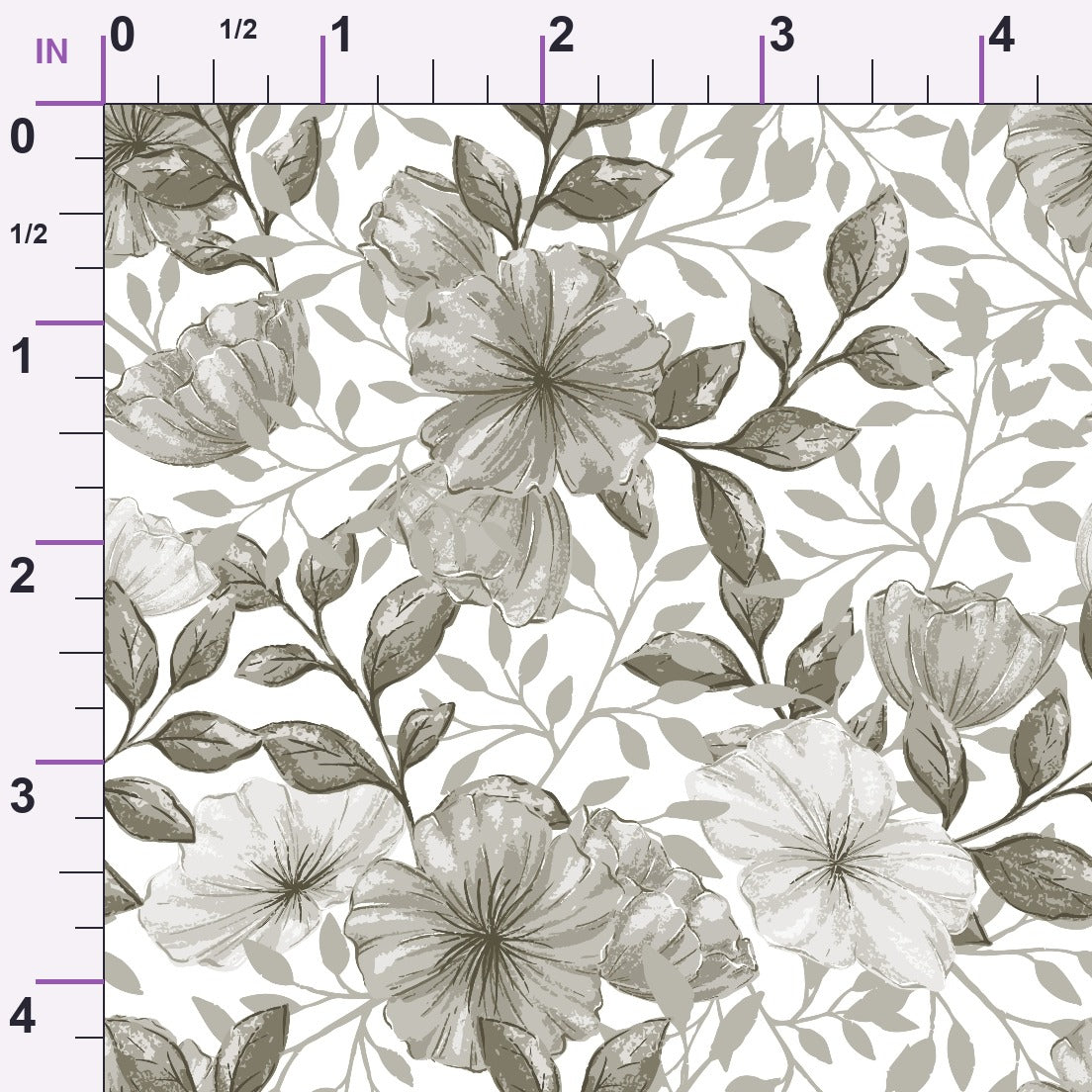 Heirloom Blooms Pattern 5 Minky Fabric