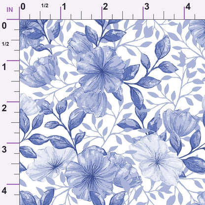 Heirloom Blooms Pattern 52 Minky Fabric