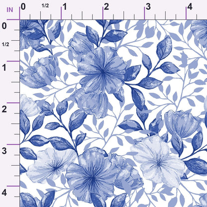 Heirloom Blooms Pattern 55 Minky Fabric