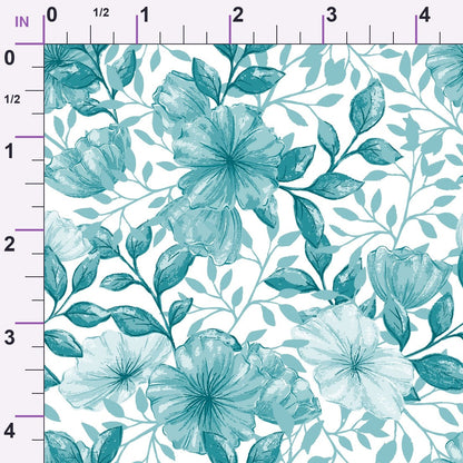 Heirloom Blooms Pattern 64 Minky Fabric