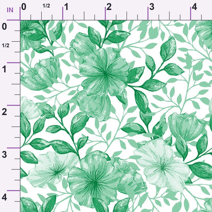 Heirloom Blooms Pattern 72 Minky Fabric