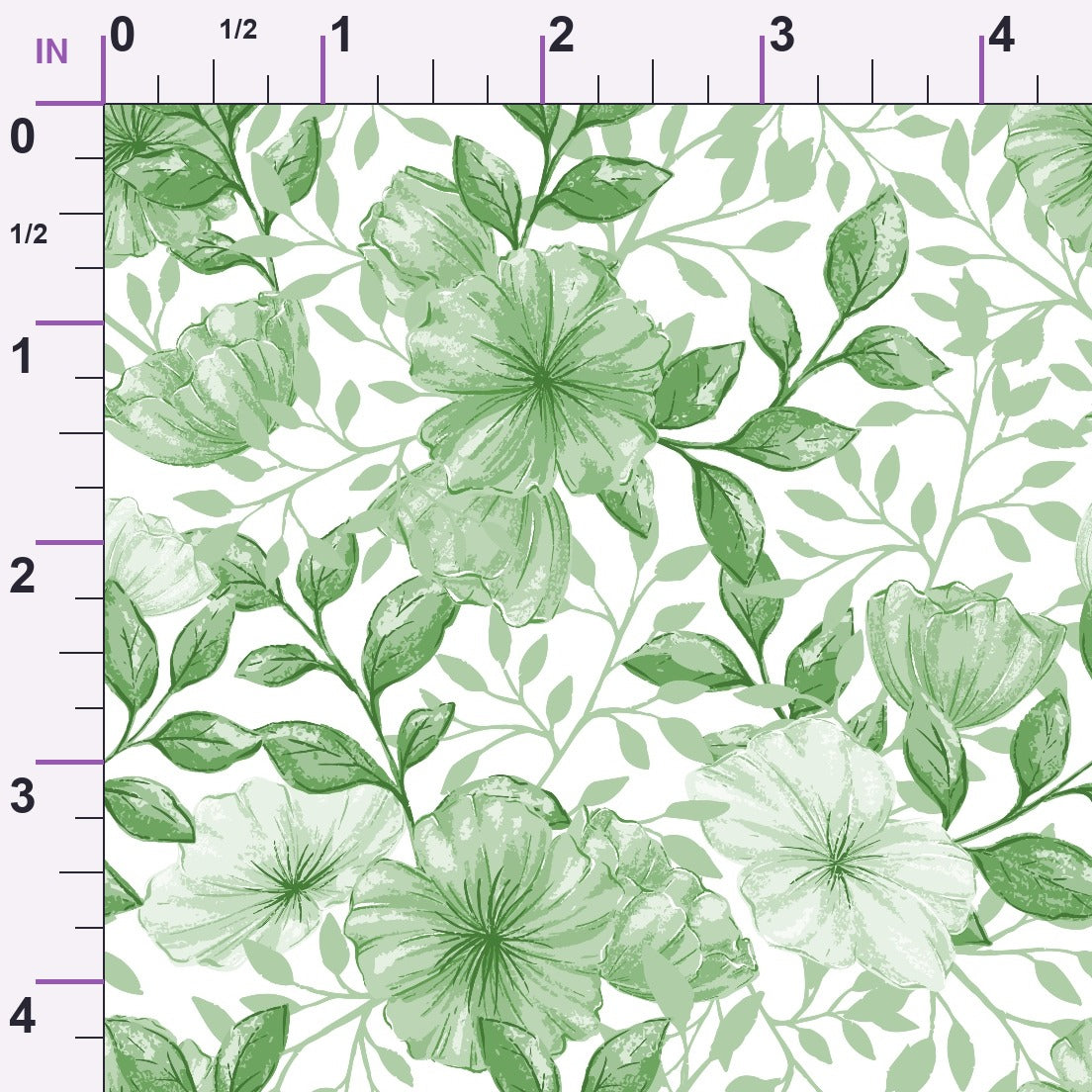 Heirloom Blooms Pattern 74 Minky Fabric