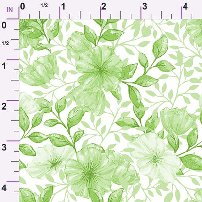 Heirloom Blooms Pattern 75 Minky Fabric