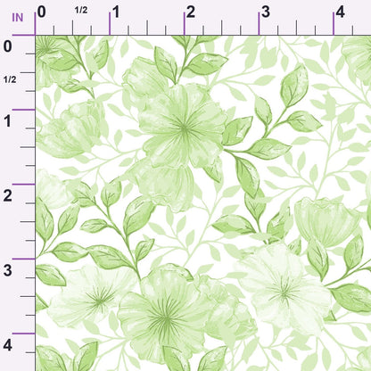 Heirloom Blooms Pattern 76 Minky Fabric