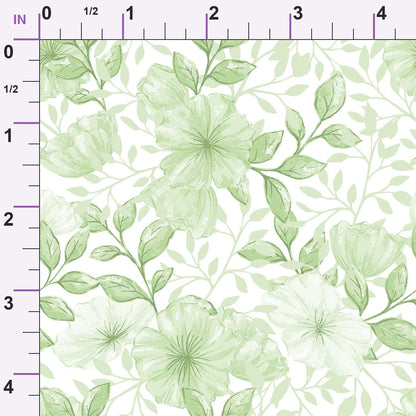 Heirloom Blooms Pattern 78 Minky Fabric