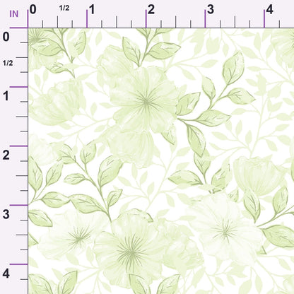 Heirloom Blooms Pattern 79 Minky Fabric