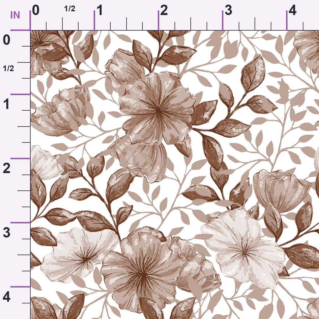 Heirloom Blooms Pattern 8 Minky Fabric