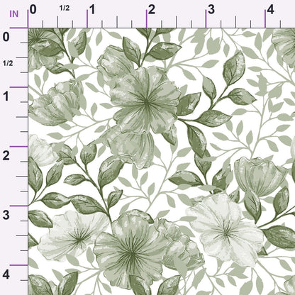 Heirloom Blooms Pattern 84 Minky Fabric