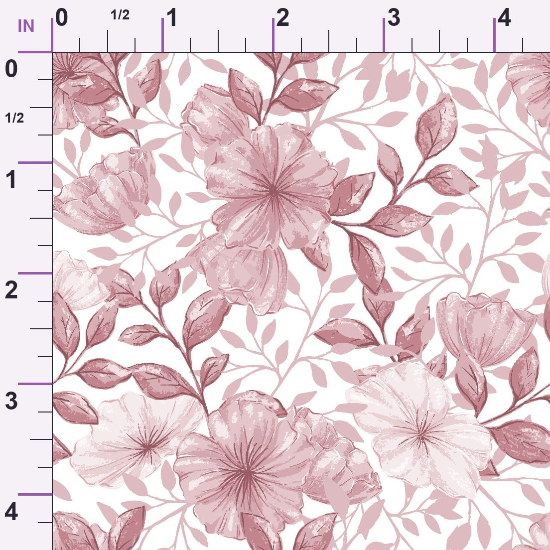 Heirloom Blooms Pattern 9 Minky Fabric