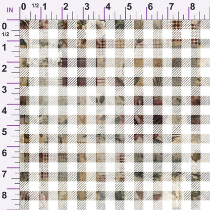 Heirloom Collage Pattern 16 Minky Fabric