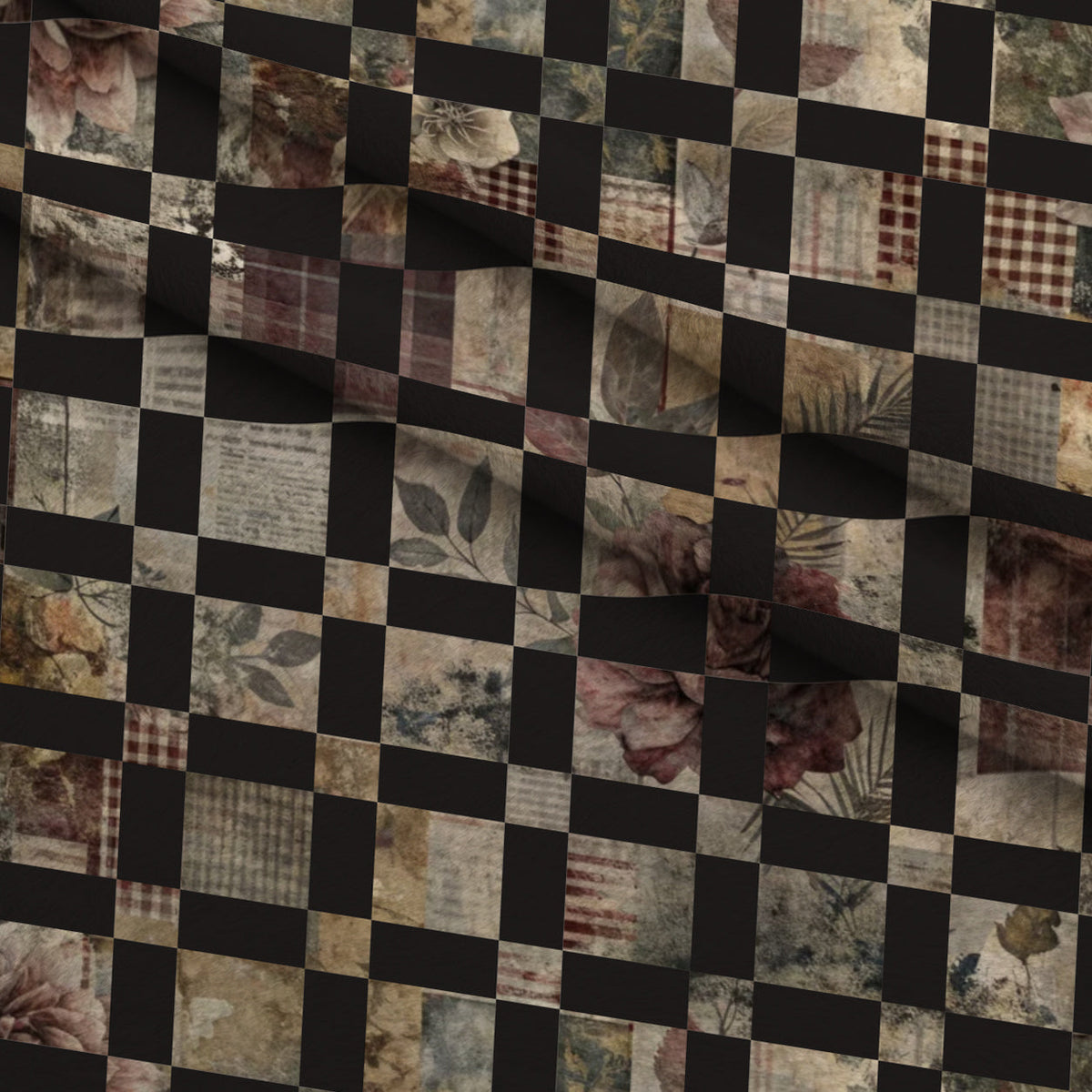 Heirloom Collage Pattern 18 Minky Fabric