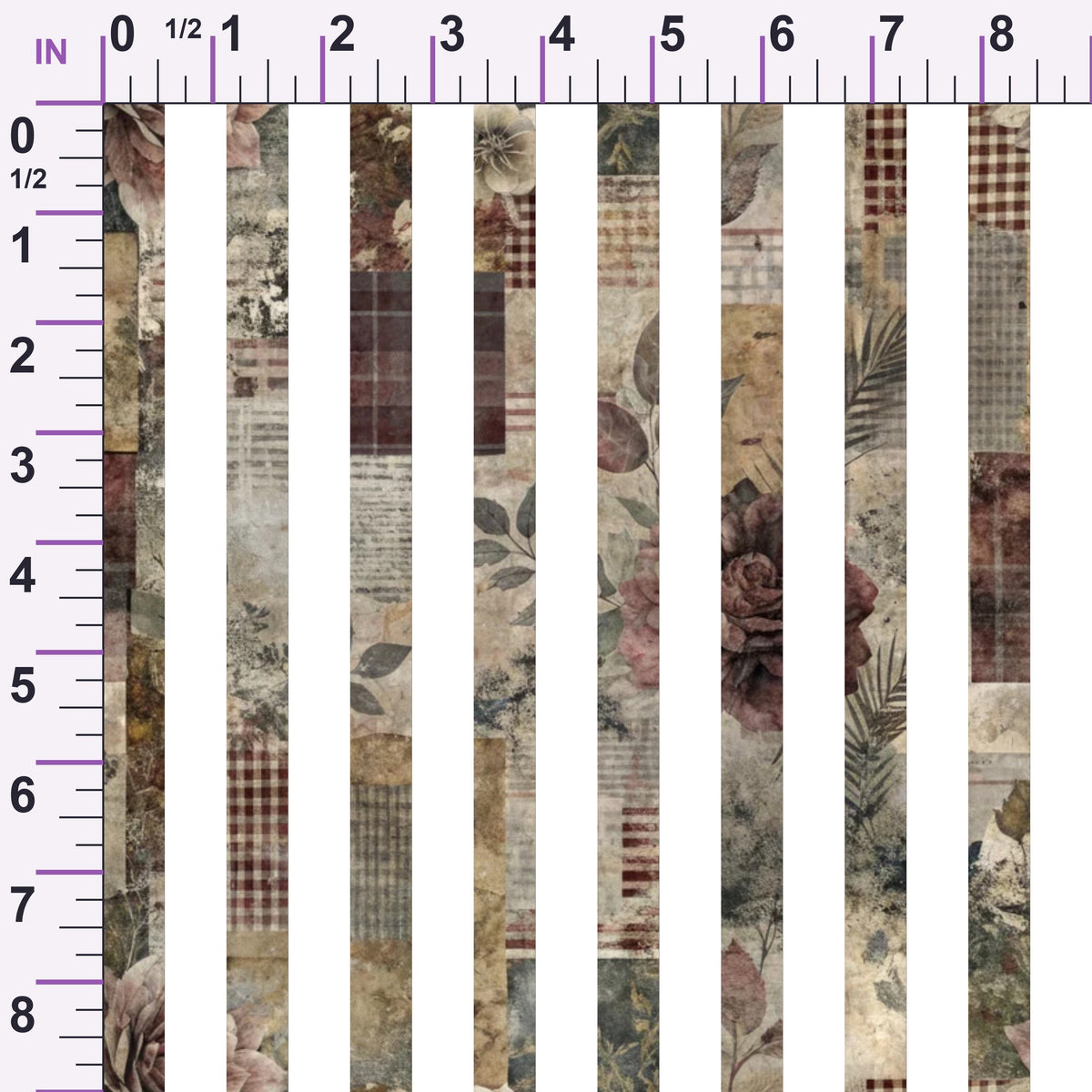 Heirloom Collage Pattern 19 Minky Fabric