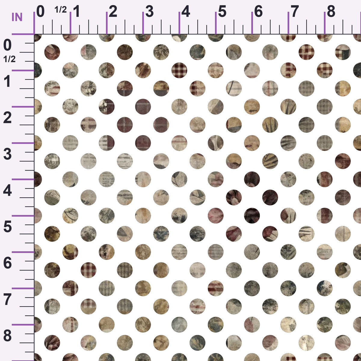 Heirloom Collage Pattern 21 Minky Fabric
