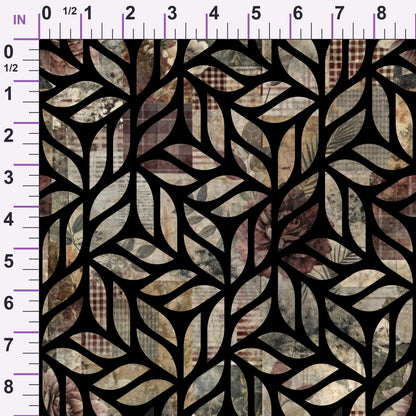 Heirloom Collage Pattern 25 Minky Fabric
