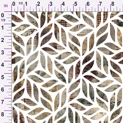 Heirloom Collage Pattern 26 Minky Fabric