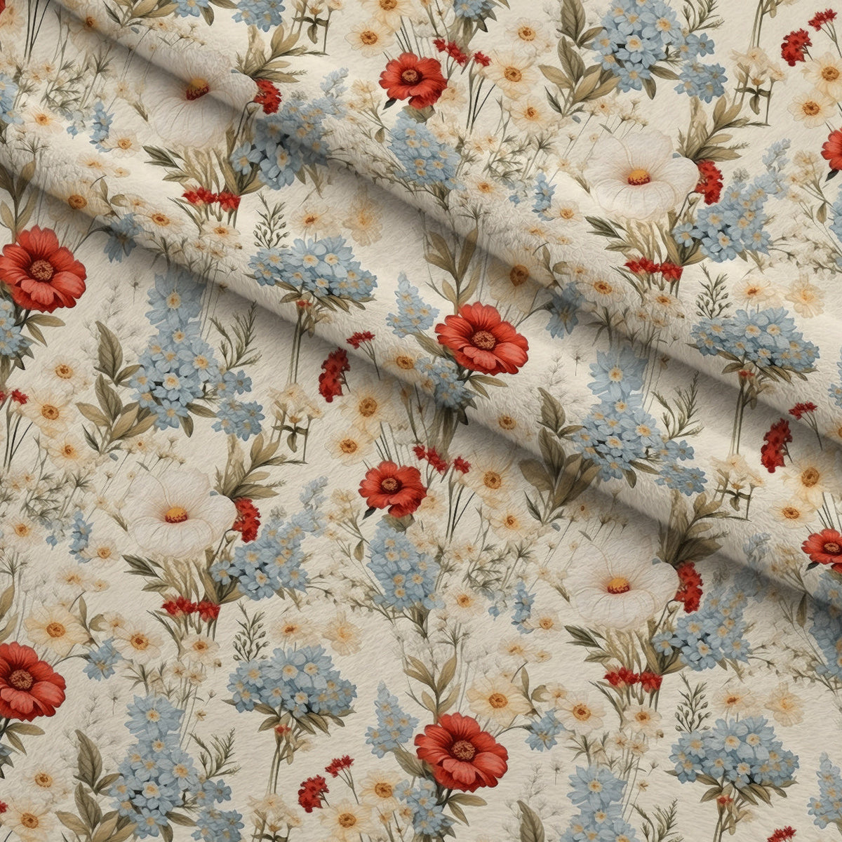 Heirloom Meadow Pattern 1 Minky Fabric