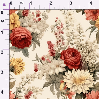Heirloom Meadow Pattern 11 Minky Fabric