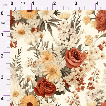 Heirloom Meadow Pattern 3 Minky Fabric