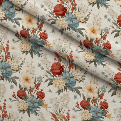 Heirloom Meadow Pattern 5 Minky Fabric
