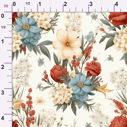 Heirloom Meadow Pattern 5 Minky Fabric
